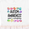 thumbnail image 4 of Inktastic Autism Awareness Support and Understanding Puzzle Pieces Girls Toddler Dress, 4 of 5