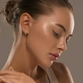 thumbnail image 3 of Pull Through Earrings S999 Sterling Silver Earrings Threader Earrings for Women Hypoallergenic Dangle Hoop Earrings Drop Earrings for Women Trendy, 3 of 6