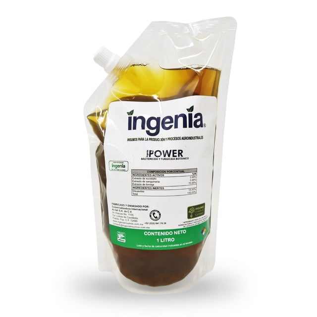 Ingenia Power Sanitizante Desinfectante Orgánico Certificado 1 litro