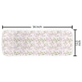 thumbnail image 2 of Plant Watercolor Microwave Oven Cover, Blooming Cherry Japanese Sakura in Soft Rose, Water Resistant Organizer with Pockets for Kitchen, 36" x 12", Pale Pink Fawn, by Ambesonne, 2 of 4