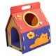 thumbnail image 1 of Casa cueva de fieltro para gatos, para uso en interiores, resistente a arañazos, con asa, espaciosa. Estilo A, 1 of 9