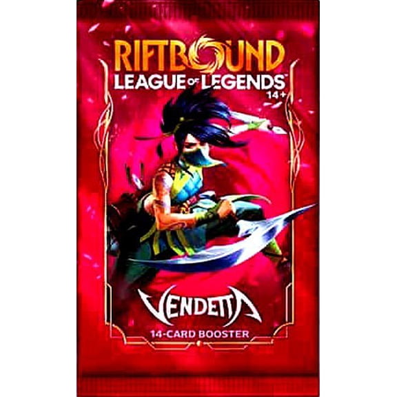 Riftbound: League of Legends Trading Card Game Vendetta Booster Pack (14 Cards)
