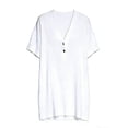 thumbnail image 3 of LIaqionyy Womens Dress Short Sleeve V Neck Beachwear Oversized Summer Casual Beach Vacation Dresses Clothes, 3 of 6