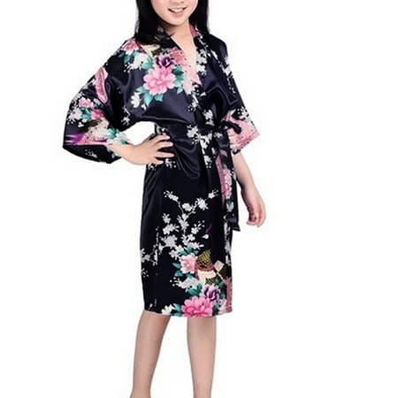 

Girls Robes Floral Sizes 2T-14 Flower Girl Robes Spa Party