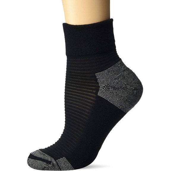 Dr. Scholl's Women's American Lifestyle Advanced Relief Blister Guard Ankle Socks 2 Pair, Black, Shoe Size: 4-10 (DSW22184Q2U2001)