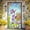 B, variant on EazyTech 70X35In Easter Door Curtain with Colorful Attractive Festive Pattern Soft Sturdy Durable for Party Room Garden Wall Decor