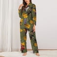 thumbnail image 2 of Fotbe Humming Bird Conjunto de Pijama de Manga Larga para Mujer con Estampado, Ropa de Dormir de 2 Piezas, Conjunto de Casa Suave y Cómodo con Bolsillos-XX-Large, 2 of 7