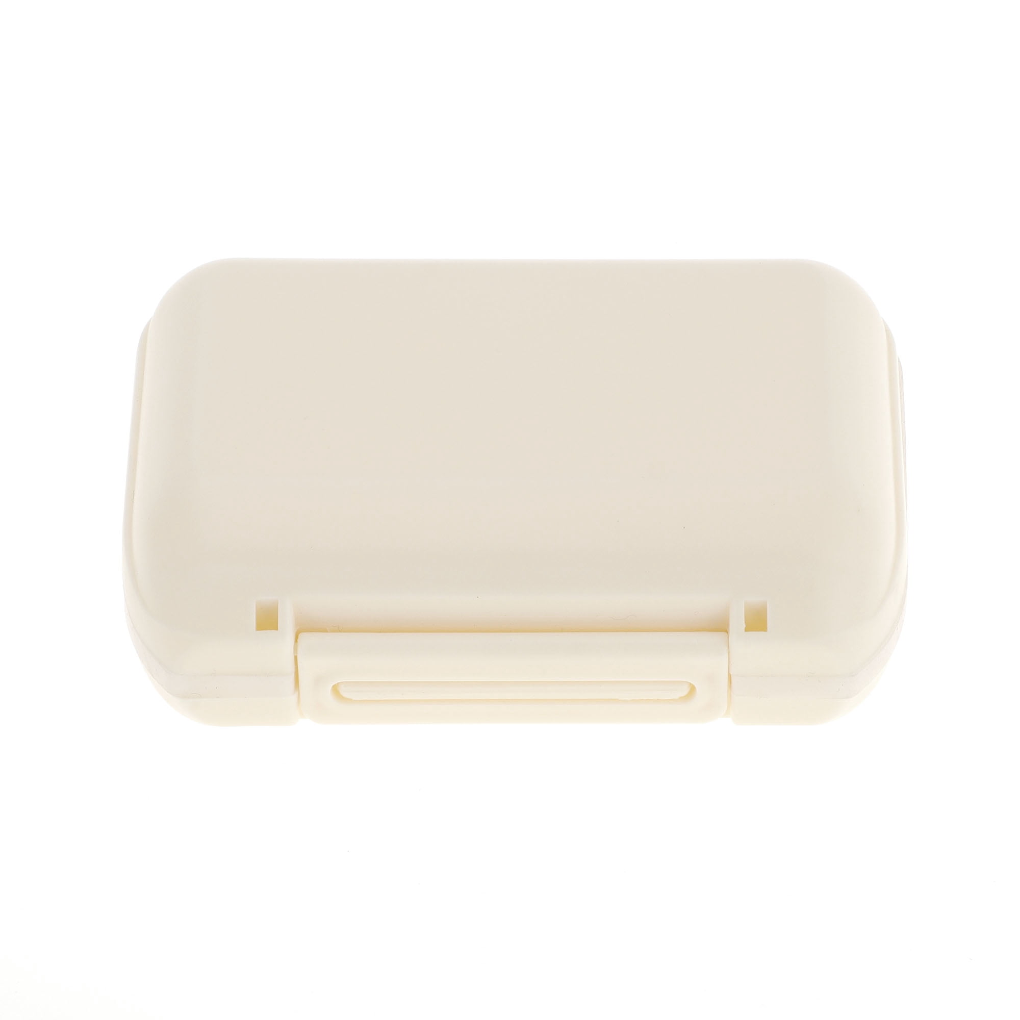 Unique Bargains 7 Grids Double Layer Pill Box 1 Pc Beige