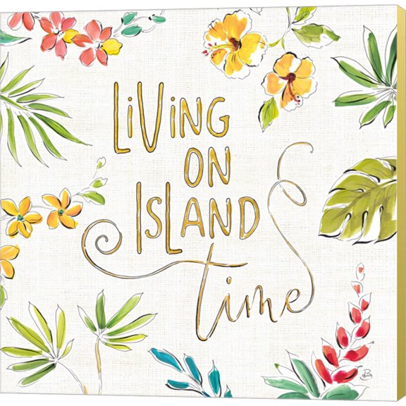 Tropical Oasis VI White by Daphne Brissonnet, Canvas Wall Art