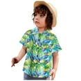 thumbnail image 3 of Boys Dress Shirts Size 10-12 Kids Hawaiian Shirt Boys Button-Down Shirts 1-13 Years Casual Short Sleeve Tops Novelty Printed Beach Outfits, 3 of 7