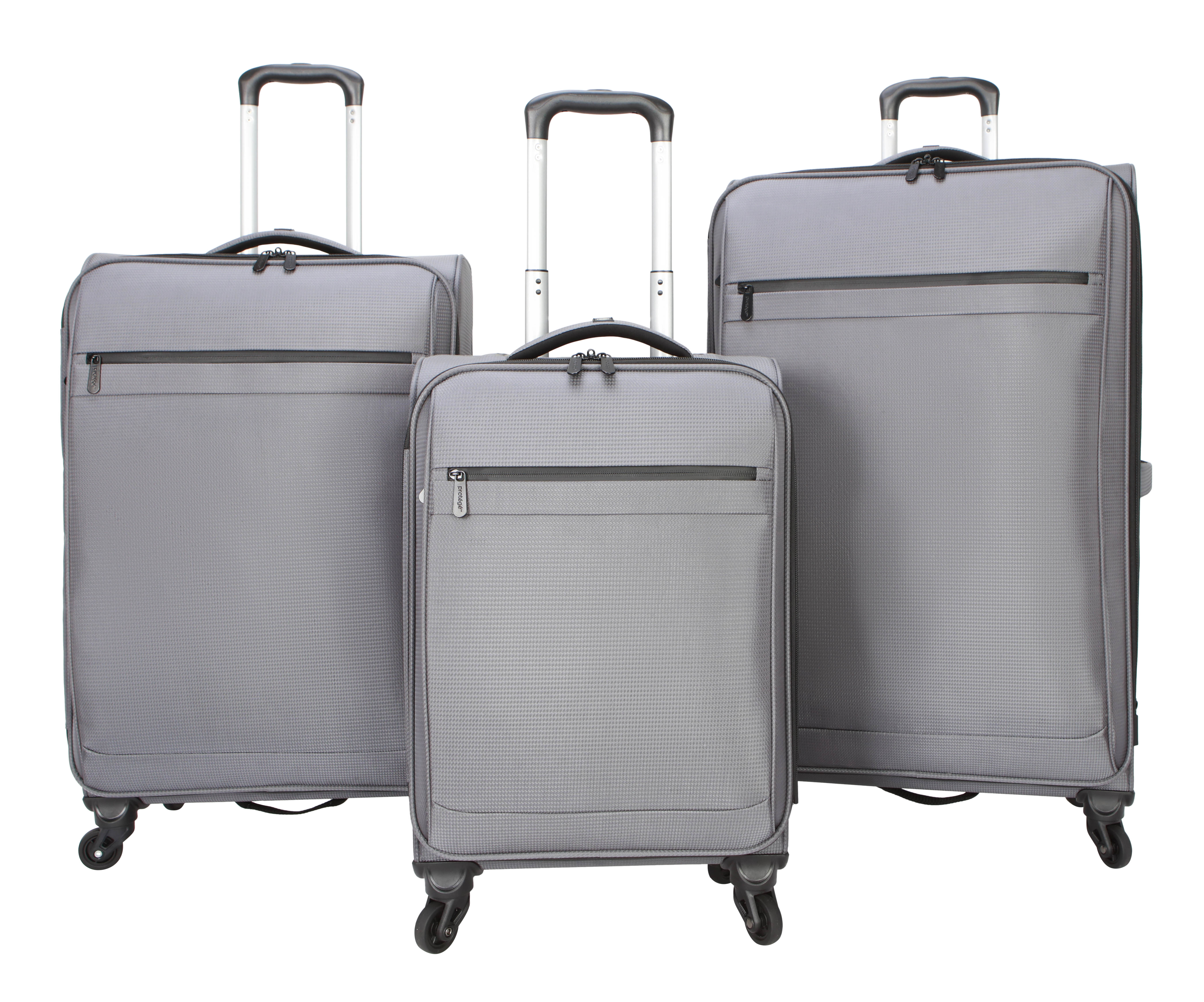 Protege Gravity Free 20" Softside Carry-On Luggage, Gray photo 3