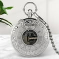 thumbnail image 4 of Pocket Watch, Musical Movement Unique Smooth with Chain Antique, for Birthday Gifts Fathers Day Men'. , Roman, 4 of 7