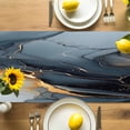 Abstract Marble Texture Table Runner, Grey Gold Crack Gradient Art ...