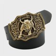 thumbnail image 2 of QUKE Bronze Long Horn Bull Rodeo Western Cowboy Belt Buckle For Men, 2 of 2