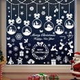 thumbnail image 1 of RV Juego de 12 piezas Colgante de Navidad Muñeco de nieve Copo de nieve Etiqueta de vidrio para ventana Sailing Electrónica, 1 of 5