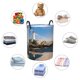 thumbnail image 4 of Fotbe Lighthouse Cesto de Ropa con Asas, Cesto Impermeable de Gran Capacidad, Bolsa de Lavado para Dormitorio, Cesto de Ropa con Ruedas y Asas-Small, 4 of 6