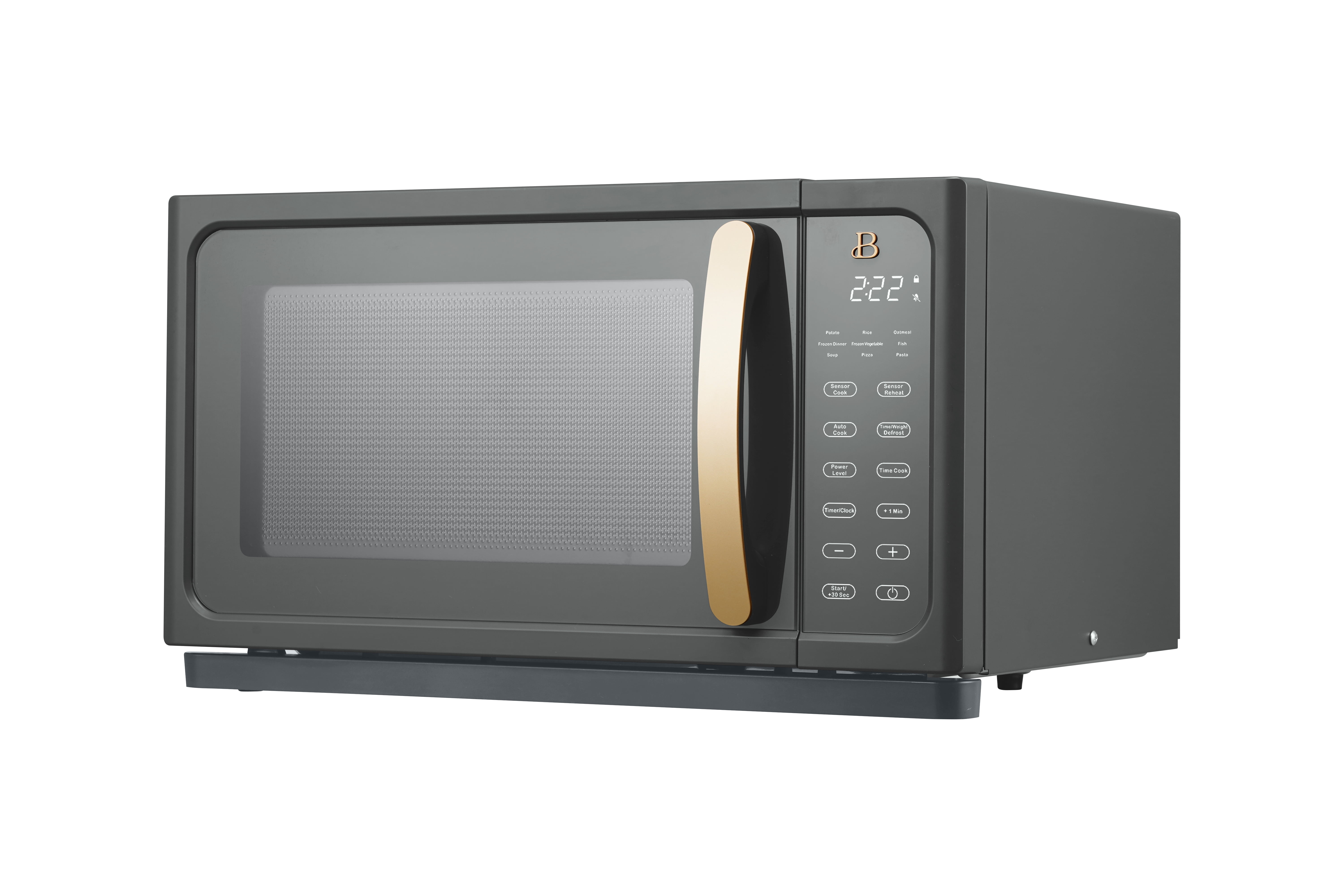 Beautiful 1.1 Cu ft 1000 Watt, Sensor Microwave Oven, Cornflower Blue by Drew Barrymore