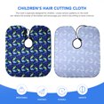 thumbnail image 3 of MasteelfCA iplusmil Waterproof Kid Hair Cutting Cape Sea Fish Patterned Barber Styling Salon Cloak for Children, 3 of 7
