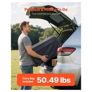 Outdoor Pizza Oven 16 Inch, Propane Gas Pizza Maker, Portable Pizza Oven with Electric Rotator, Thick Pizza Stone, Carry Bag for Backyard Camping