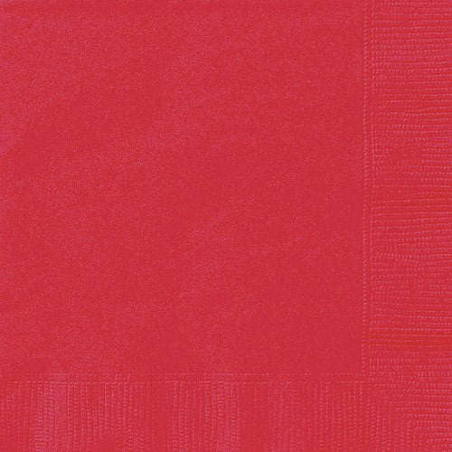 Way to Celebrate! Red Paper Luncheon Napkins, 6.5in, 24 Count
