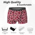 thumbnail image 2 of Men's Boxer Briefs, pink halloween skull Soft Comfy Mens Underwear Boxer Briefs Breathable With Widen Waist, 2 of 7