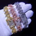 thumbnail image 3 of Cuban Link Bracelet For Men Women Alloy Copper Street Wear Hip Hop Bracelet ANGGREK Otros, 3 of 4