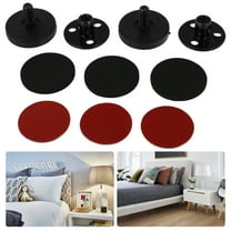 Mobutofu 2Pcs Adjustable Bed Frame Stopper Metal Wall Protection Bed Stabilizer Tool For Living Room 1.6*1.5*1.5in