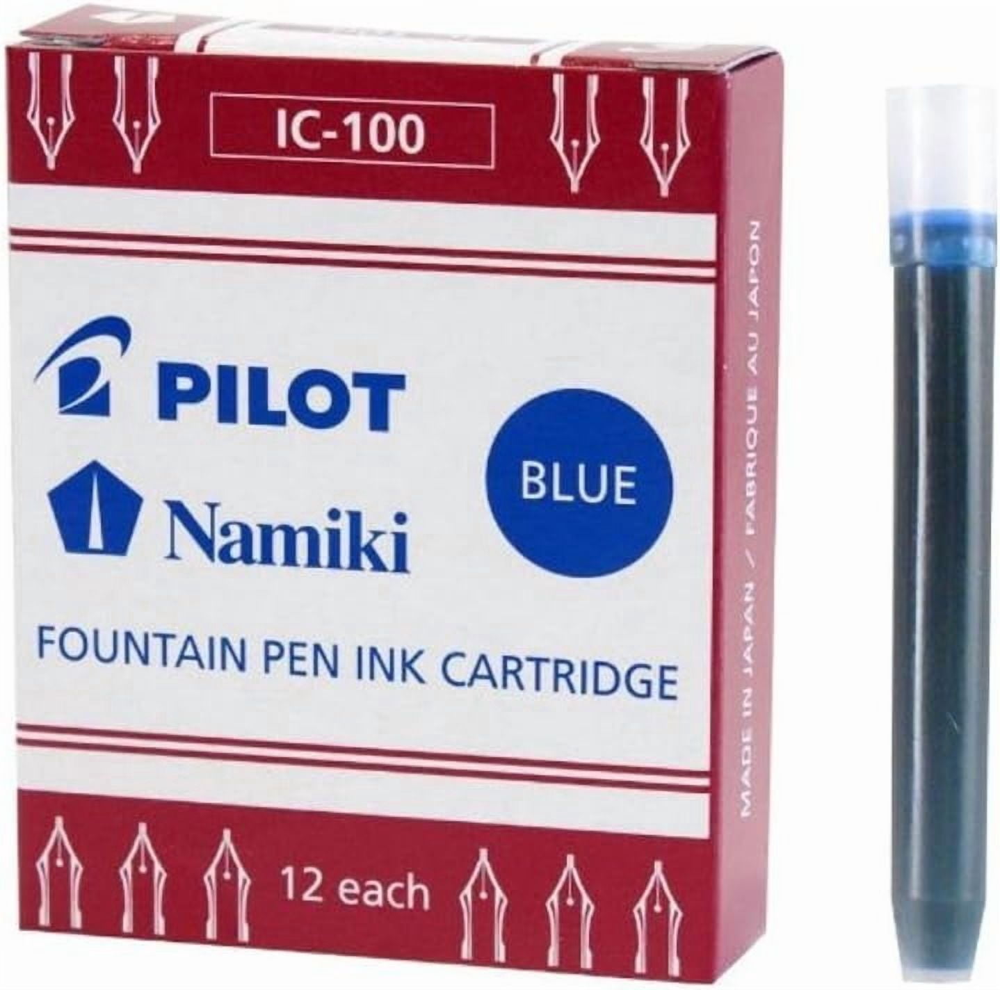 RTHG-Pilot Namiki IC100 Fountain Pen Ink Cartridge Black, Blue, Blue/Black (69100-69101 69102)