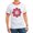Red/White, variant on CafePress - Peace Flower Affection Ringer T - 100% Cotton Ringed T-Shirt