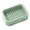 Mint Green_CY25, variant on Plastic Soap Dish Solid Color Soap Container Double Layer Draining Soap Holder for Shower Bathroom or Kitchen Pink 5 In