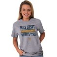 thumbnail image 3 of Peace Doesn’t Preserve US Navy Men's Graphic T Shirt Tees Brisco Brands S, 3 of 6