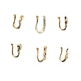 thumbnail image 4 of Adjustable, 6 Styles, Non Piercing Design, Stainless Steel & Zircon, Perfect Gifts - prosthetic NoseFaux Nose Piercing Set, 4 of 7
