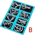 thumbnail image 2 of Tholdsy 8 unids/set juguete educativo de Metal educación temprana juguetes de anillo juego de cerebro Teaser juguete fiesta vacaciones Juguetes Educativos Tipo 2, 2 of 6
