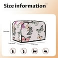 thumbnail image 5 of Daiia Beautiful Butterfly Pattern 2 slice Toaster Cover, Toaster Appliance Dust-proof Cover For Kitchen Small Appliance Dust Cover and Fingerprint Protection, 5 of 7