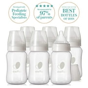 Evenflo Balance + Wide Neck BPA-Free Plastic Baby Bottles - 9oz, Clear, 6ct