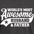 thumbnail image 3 of CafePress - World's Most Awesome Husband And Fath Dark T Shirt - Men's Classic Graphic Cotton T-Shirt, 3 of 4