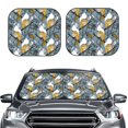 thumbnail image 2 of Balery 2 Piece Squirrel And Leaves Car Windshield Sun Shade|Foldable Front Windshield Shade for Car Front Window for Most Sedans SUV Truck-Medium, 2 of 7