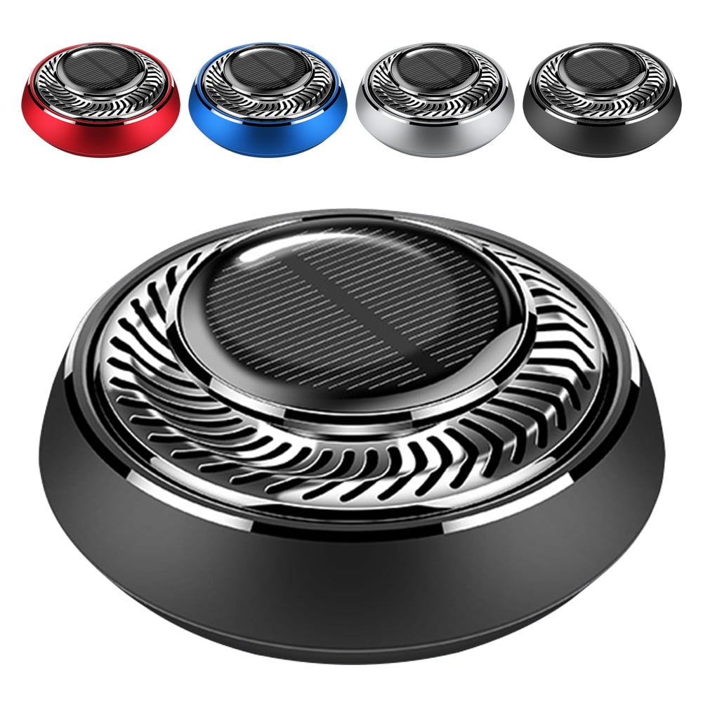 Ladcaser Solar Rotating Car Oil Diffuser, Auto Air Freshener Ornament, Aromatherapy Diffuser For Home Office Interior Perfume Ornaments Accessories