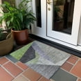 thumbnail image 6 of Addison Rugs Chantille Indoor/Outdoor Transitional Art Deco Sage Washable Rectangle Rug, 1'8" x 2'6", 6 of 6