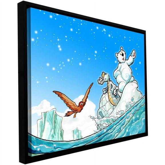 Luis Peres "Polar 1" Floater-Framed Gallery-Wrapped Canvas