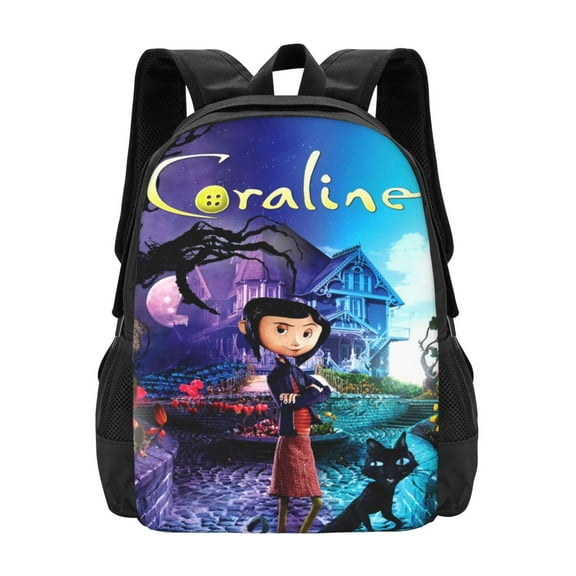 Coraline Backpack Fashion Travel Backpack Laptop Backpack 16 Inch Simple And Large Capacity