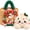 Christmas, variant on Guvpev Halloween Plush Dumpling Squishy Mystery Blind Box, Soft Squeeze Sensory Fidget Toy with Simulated Steamer & Fuzzy Handle, Goodie Bag Stuffer, Party Favors & Trick or Treat Gift