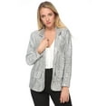 thumbnail image 1 of Women's Evening Sparkle Sequins Open Front Long Sleeve Blazer Jacket, 1 of 5
