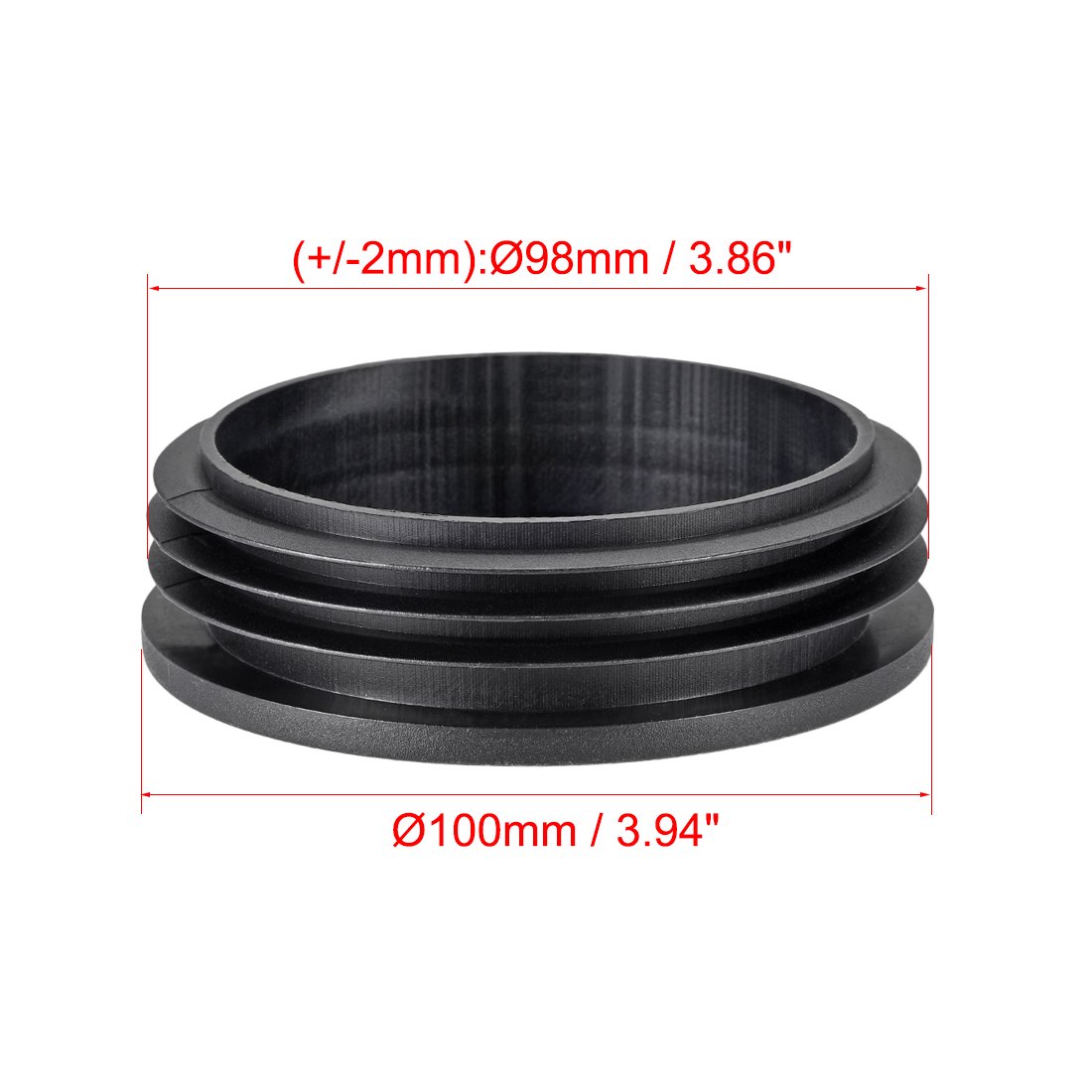 30 Bouchons D'insertion Plastique 25mm - Pour Tubes Ronds, Noir - Marque Uxcell, Neufs