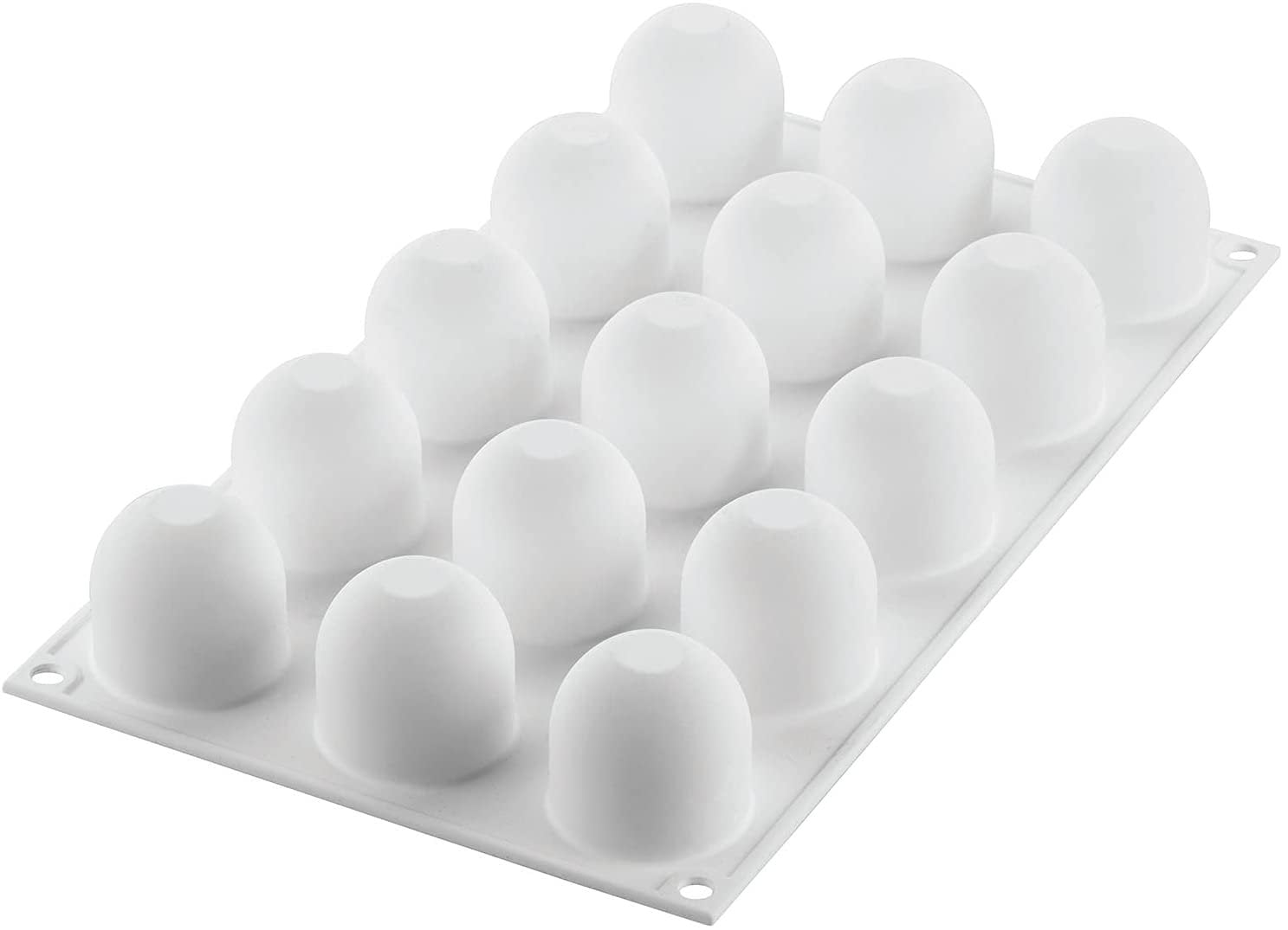 Silikomart Egg 30 Silicone Mold with 12 Cavities, Each 1.33 Inch Diameter x  1.85 Inch High
