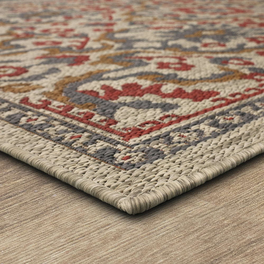 Mohawk Home Ravello Outdoor Area Rug, Rust, 4' x 5' 6"