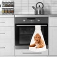 thumbnail image 5 of Hanging Towels 2 Pcs, Dish Towels Irish Doodle Pup Absorbent Hand Towels with Hanging Loop Washcloth for Bathroom Kitchen, 5 of 6