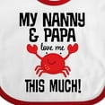 thumbnail image 4 of Inktastic Nanny and Papa Grandson Crab Boys or Girls Baby Bib, 4 of 4