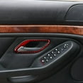 thumbnail image 4 of Real Bright Soft Car Interior Carbon Fiber Sticker Decoration4Pcs Red Carbon Fiber Interior Door Handle Cover For BMW 5 Series E39 M5Auto Car Protection Interior Accessories, 4 of 8