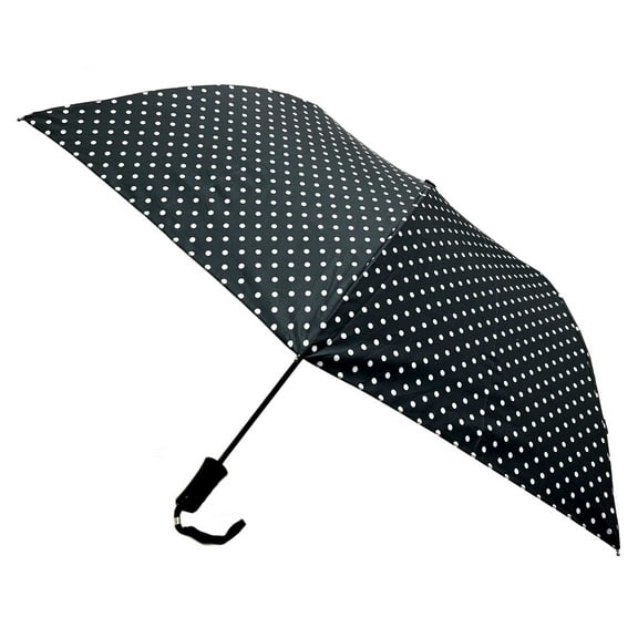 Storm Duds Classic 42 inch Automatic Folding Umbrella With Polka Dots Design